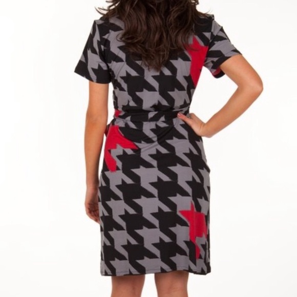TN 177 Tracy Negoshian Dress Jane Houndstooth - Picture 2 of 3